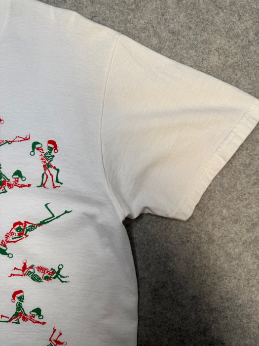 Supreme Christmas Skeleton Tee White (USED) | Vitnage Clothing Store Canada