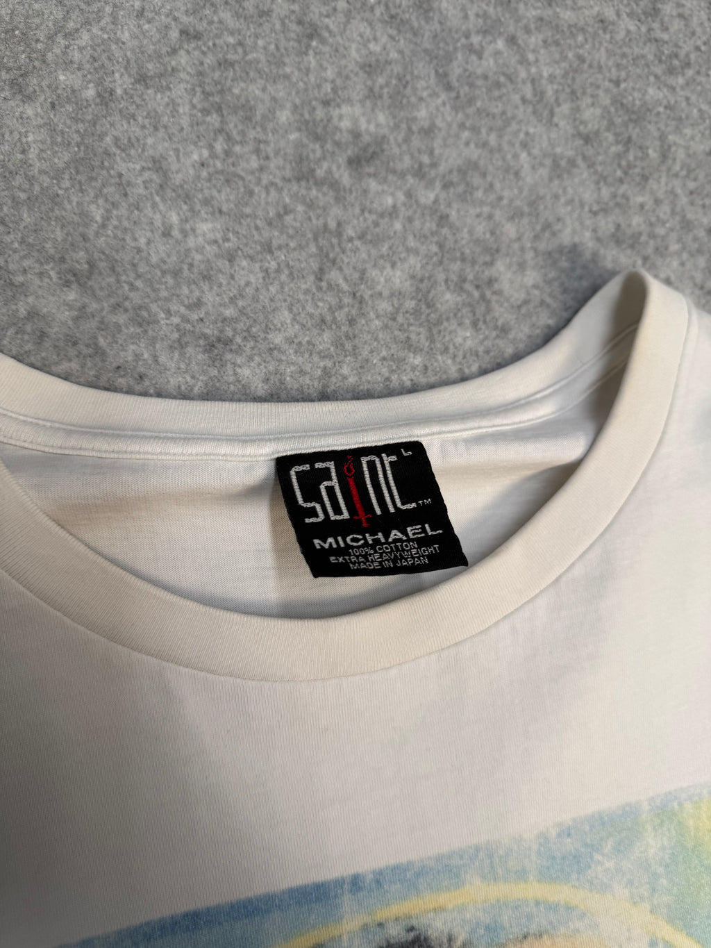 Saint Micheal Jesus Christ Memorial Tee White (USED)