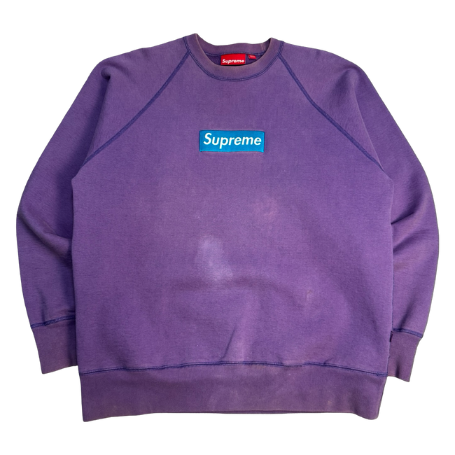 2000’s Supreme Box Logo Sweatshirt Purple (USED)