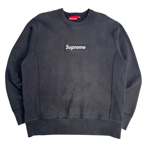 2000’s Supreme Box Logo Sweatshirt Black (USED) | Vintage Clothing Store Canada
