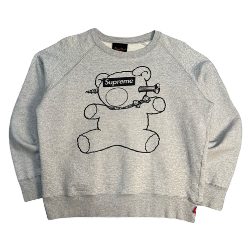 Supreme Undercover Bear Sweatshirt Grey (USED) | Vintage Clothing Store Canada