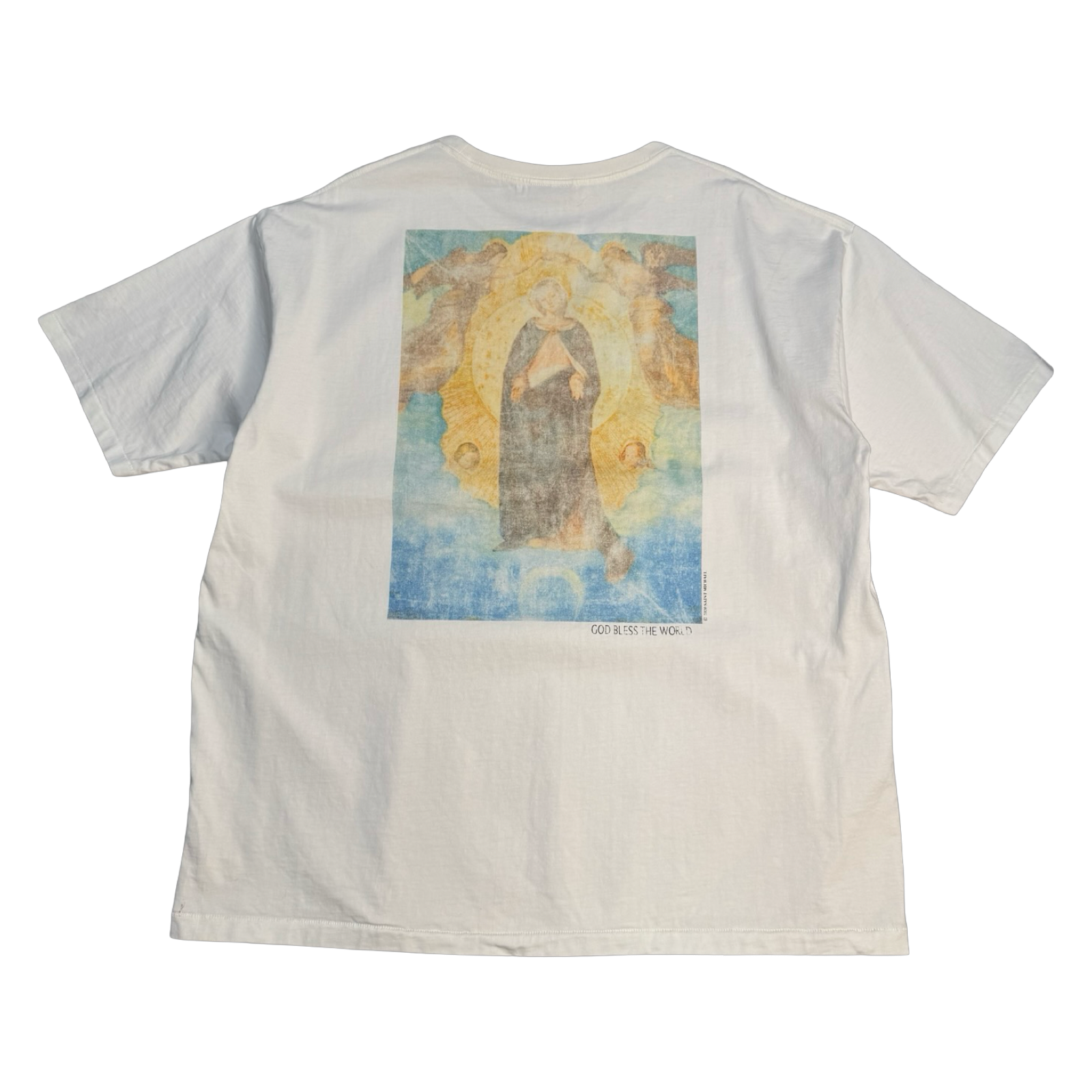 Saint Micheal Jesus Christ Memorial Tee White (USED)