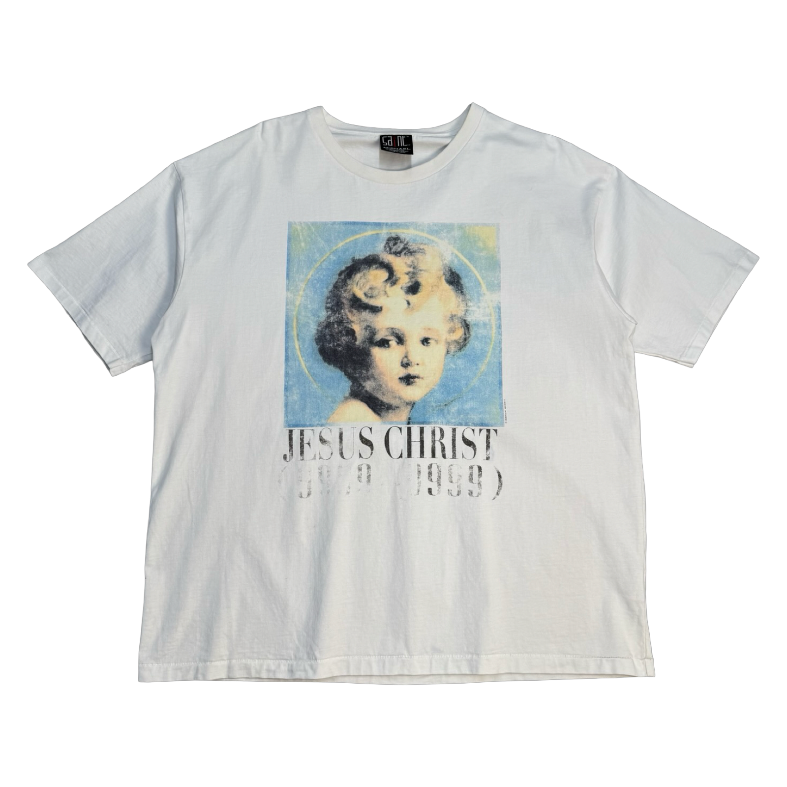 Saint Micheal Jesus Christ Memorial Tee White (USED)