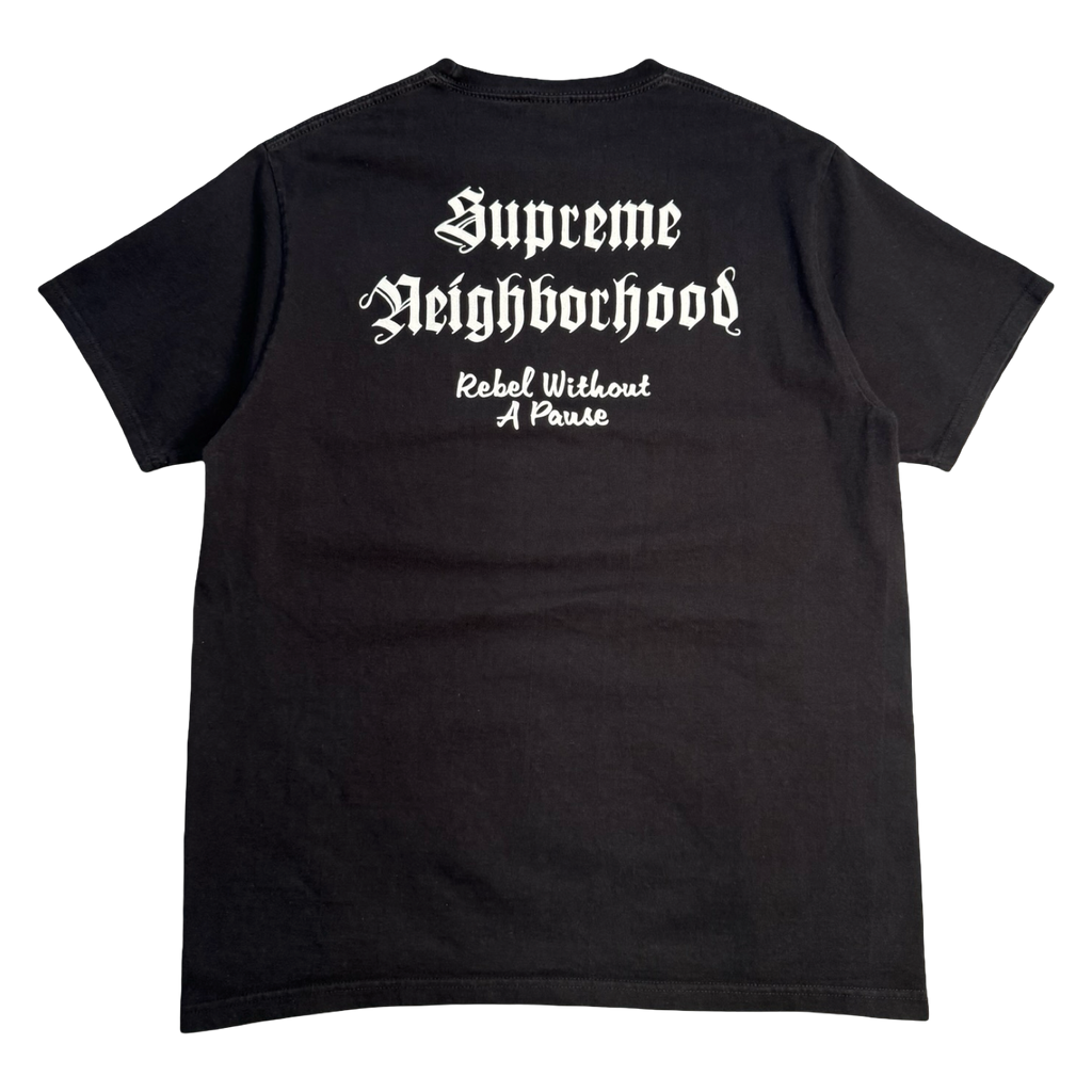 Supreme X Neighborhood Box Logo Pirate Skull Tee Black (USED)