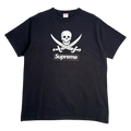Supreme X Neighborhood Box Logo Pirate Skull Tee Black (USED)