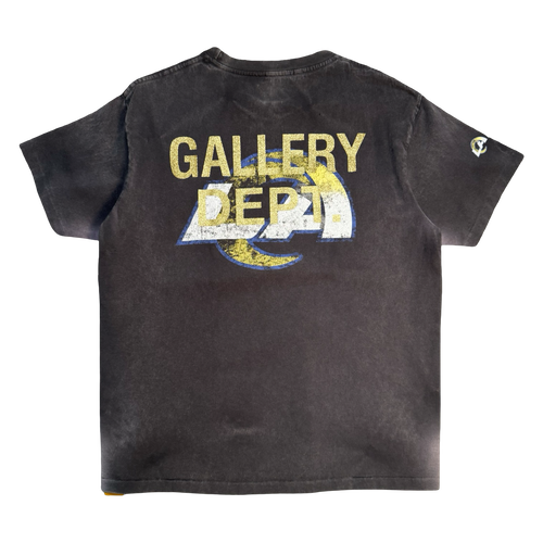 Gallery Dept. LA Rams Sun Faded Tee Black (USED) | Vintage Clothing Store Canada