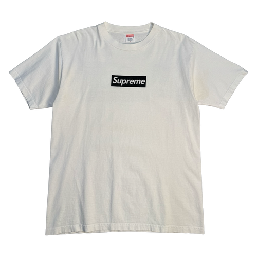 Supreme Rizzoli Box Logo F&F Tee White (USED) | Vintage Clothing Store Canada