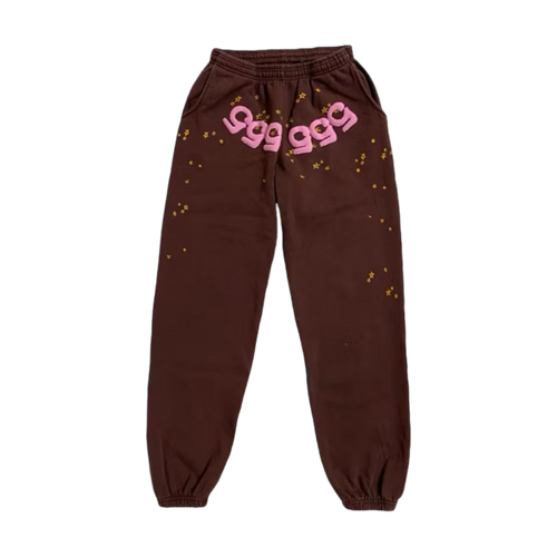 Sp5der Angel Number Sweatpants Brown | Vintage Clothing Store Canada