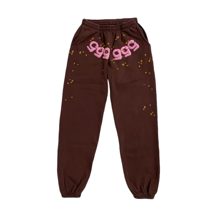 Sp5der Angel Number Sweatpants Brown | Vitnage Clothing Store Canada