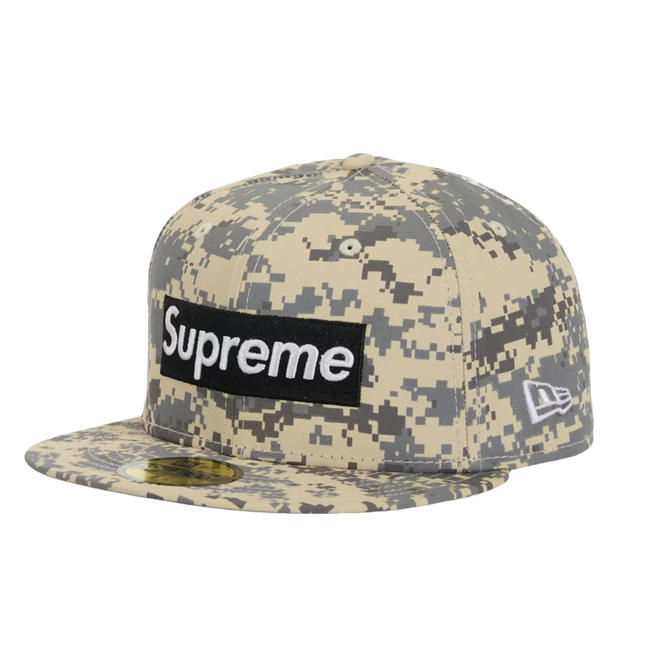 Supreme MLB Pittsburgh Pirates Box Logo Fitted Hat Digital Camo