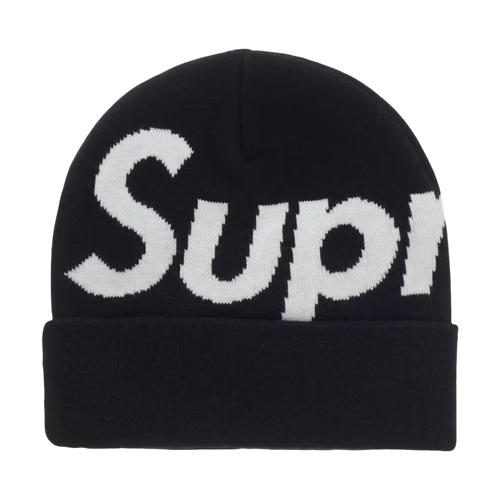 Supreme FW25 Big Logo Beanie Black | Vintage Clothing Store Canada