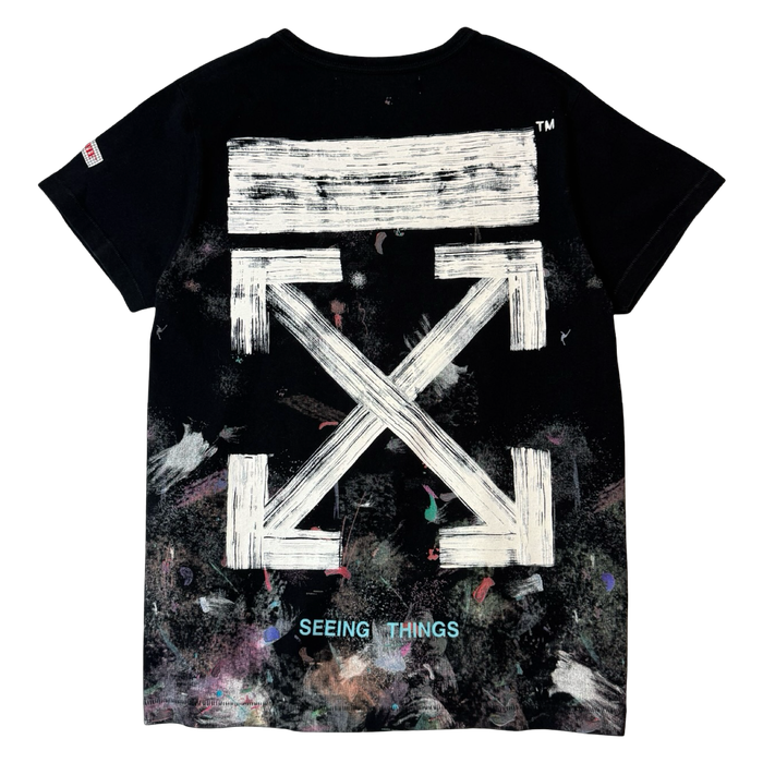 Off-White Galaxy Brushed Tee Black (USED) | Vitnage Clothing Store Canada