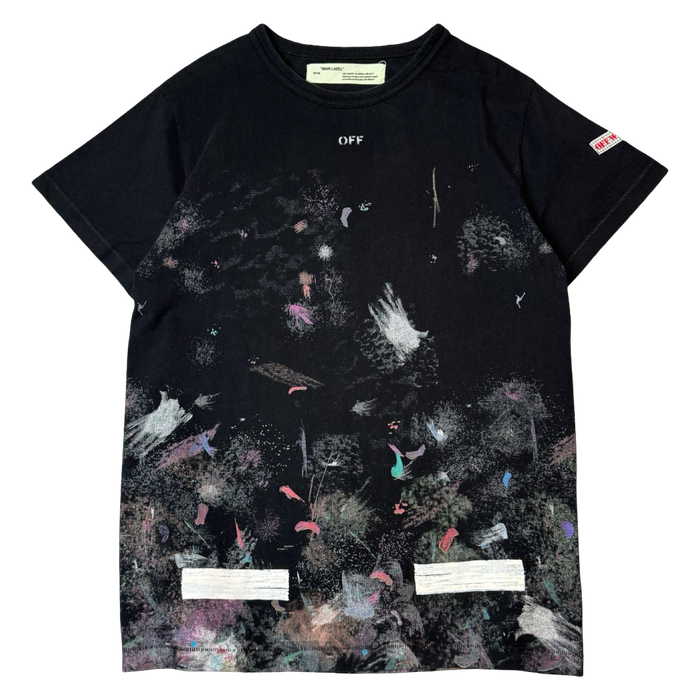 Off-White Galaxy Brushed Tee Black (USED) | Vitnage Clothing Store Canada