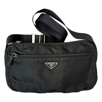 Prada Nylon Crossbody Bag Black