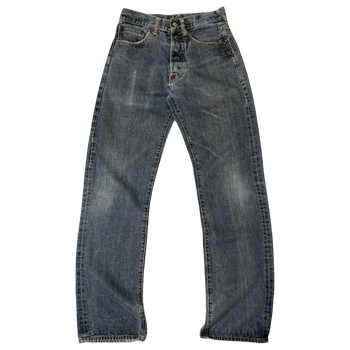 Evisu Red Double Seagull Embroidered Denim Pants