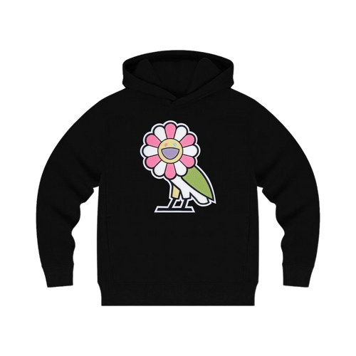 Takashi Murakami x OVO Surplus Flower Owl Hoodie Black | Vintage Clothing Store Canada