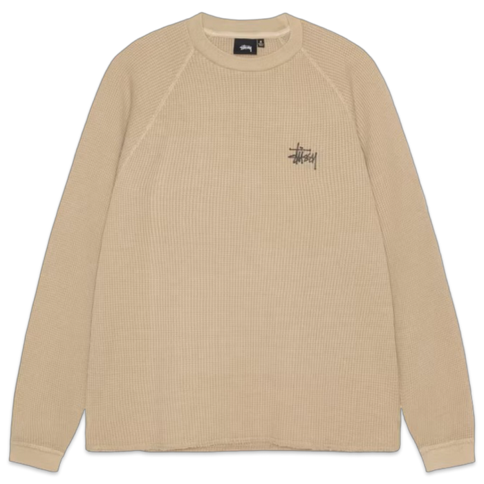 Stussy Thermal Longsleeve SAND | Vitnage Clothing Store Canada