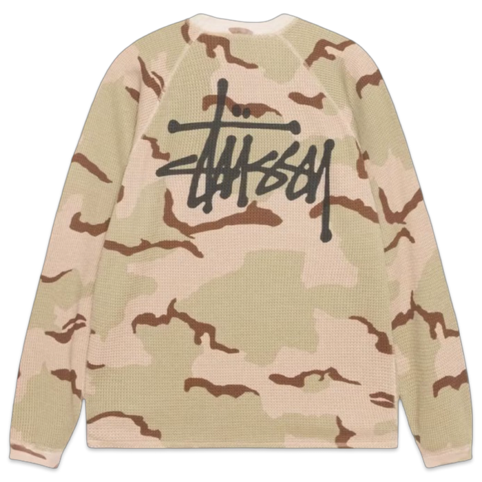 Stussy Thermal Longsleeve Sand Camo | Vitnage Clothing Store Canada