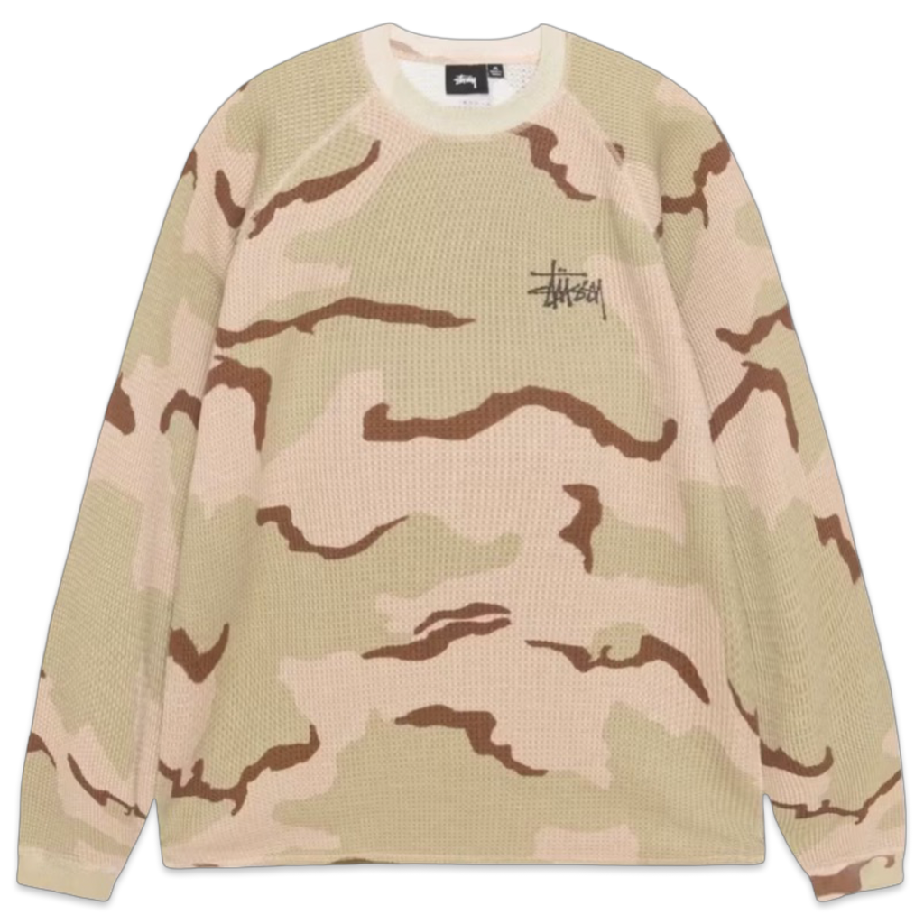 Stussy Thermal Longsleeve Sand Camo