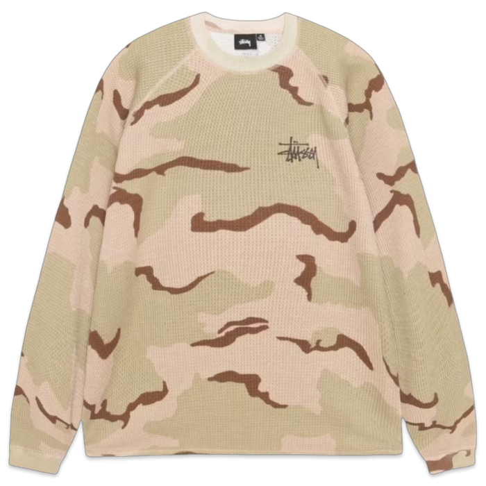 Stussy Thermal Longsleeve Sand Camo | Vitnage Clothing Store Canada
