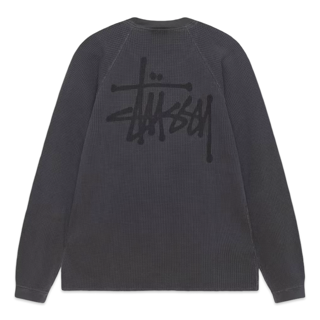 Stussy Thermal Longsleeve Washed Black