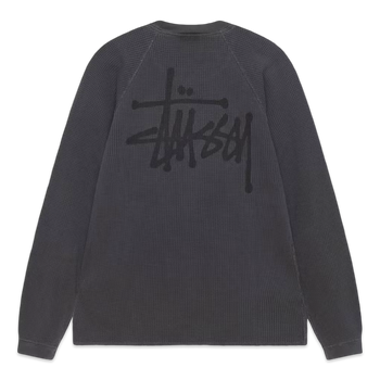 Stussy Thermal Longsleeve Washed Black