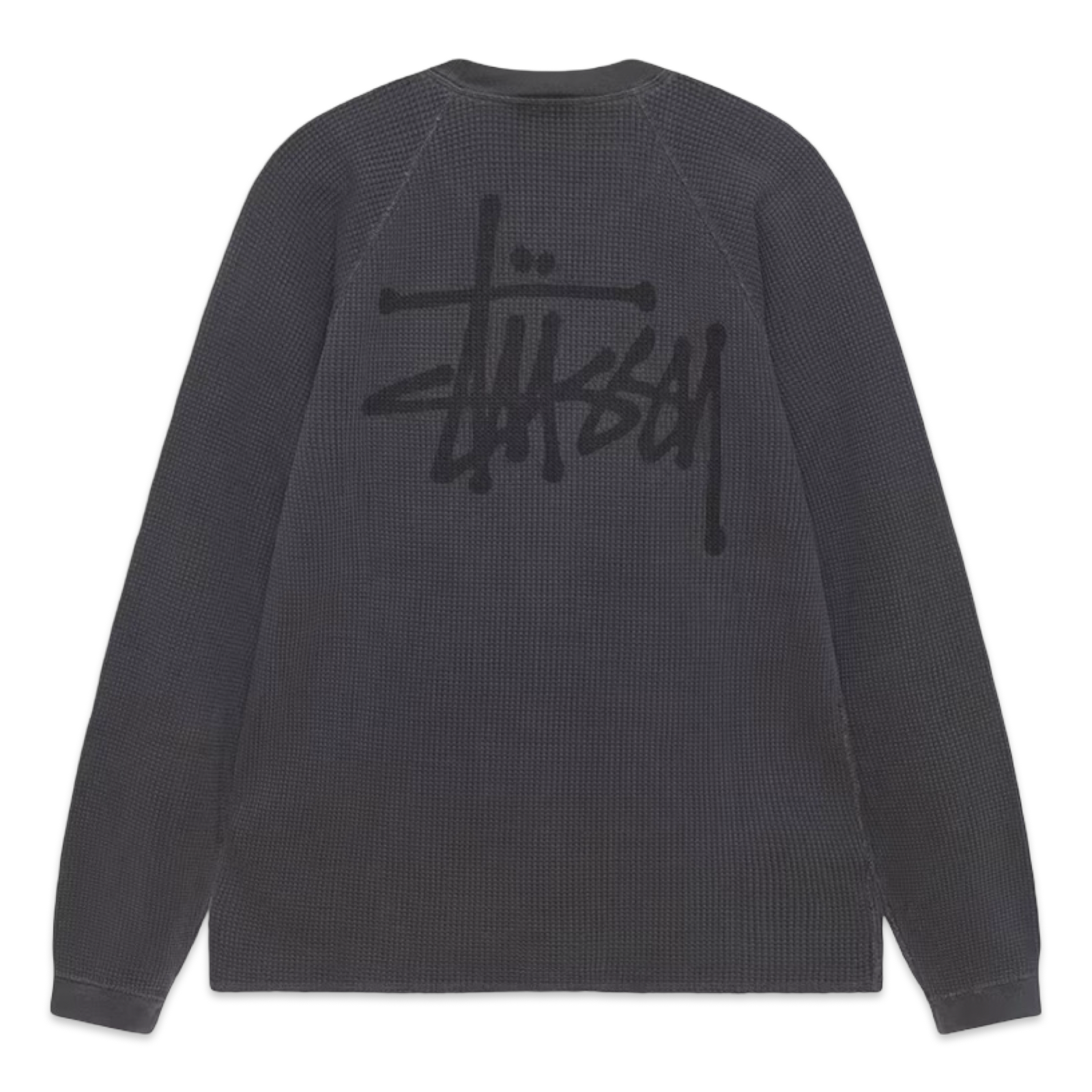 Stussy Thermal Longsleeve Washed Black