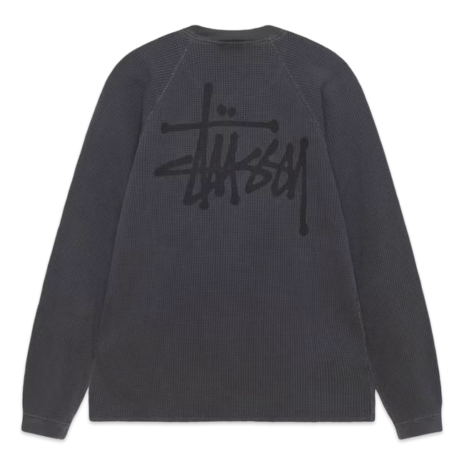 Stussy Thermal Longsleeve Washed Black
