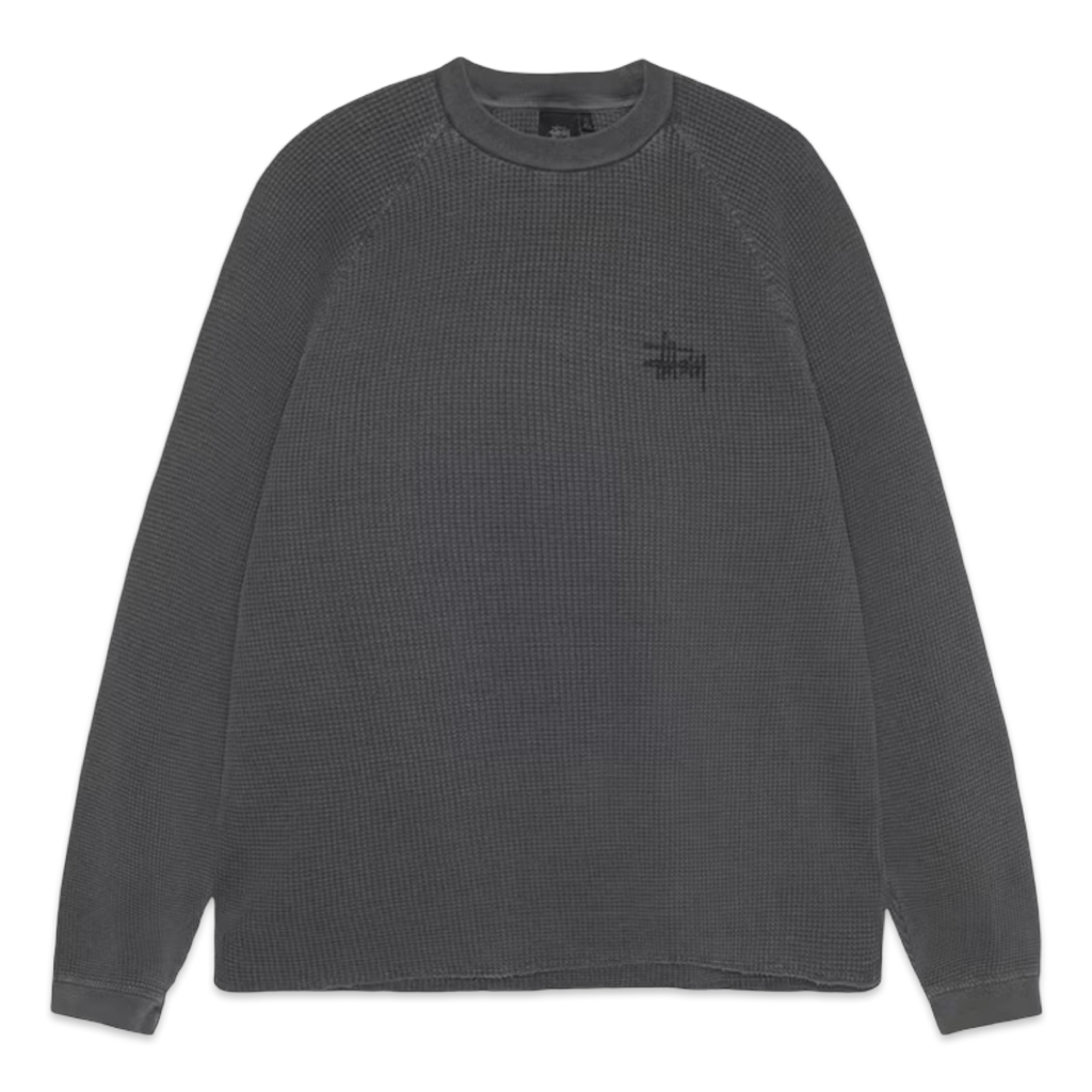 Stussy Thermal Longsleeve Washed Black