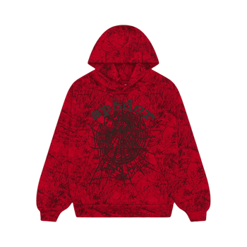 Sp5der OG Tree Camo Hoodie Red