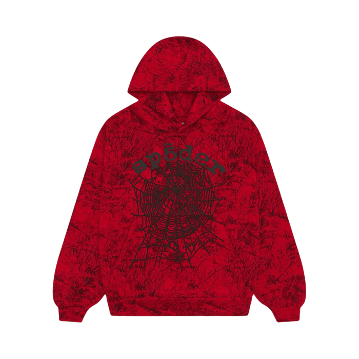 Sp5der OG Tree Camo Hoodie Red | Vitnage Clothing Store Canada