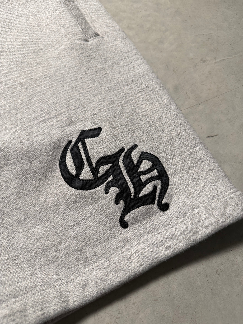 CHROME HEARTS NYLON CH LOGO SWEAT SHORTS GREY