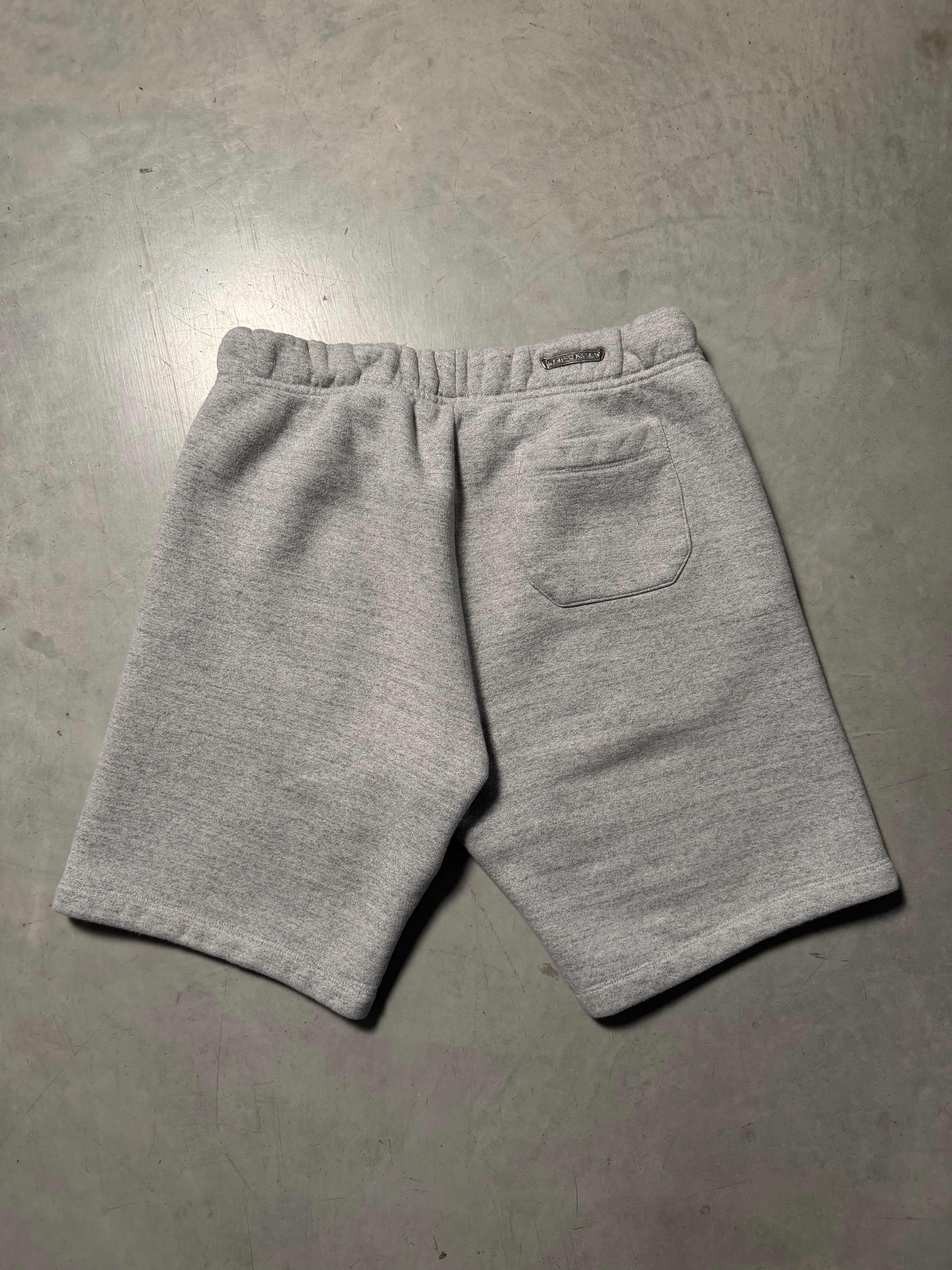 CHROME HEARTS NYLON CH LOGO SWEAT SHORTS GREY