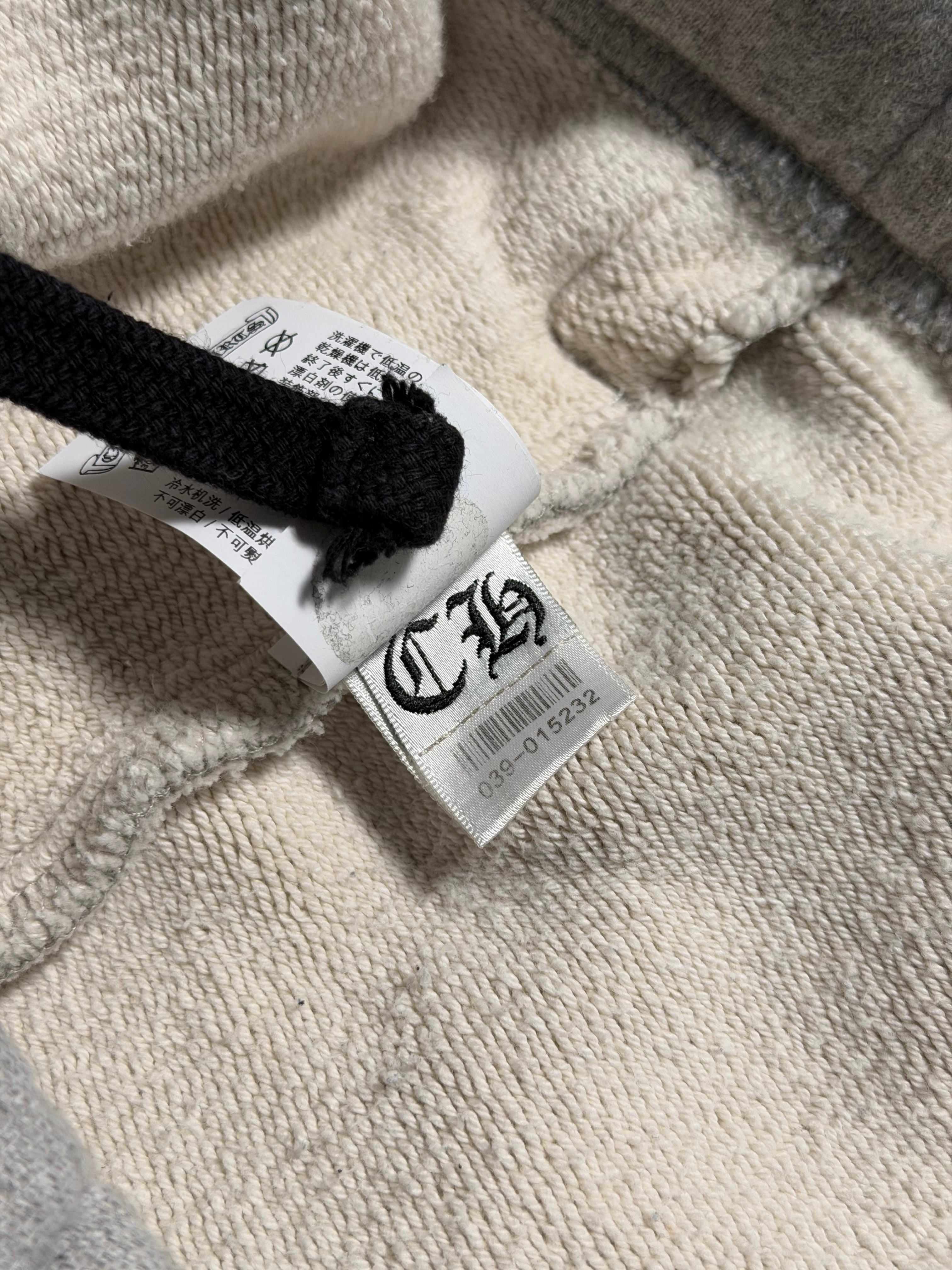 CHROME HEARTS NYLON CH LOGO SWEAT SHORTS GREY