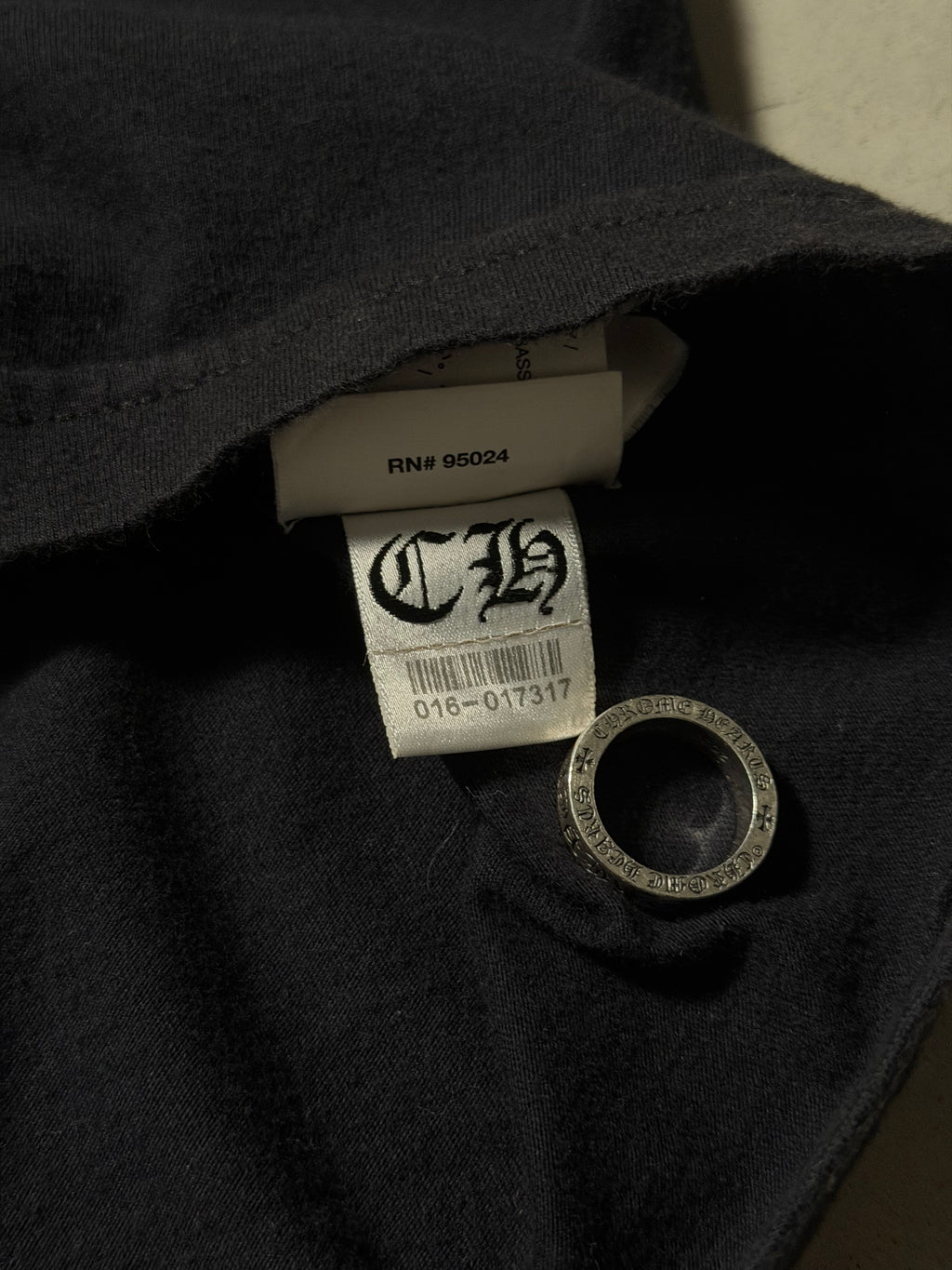 Chrome Hearts Malibu Horseshoe Pocket Tee Black/Silver
