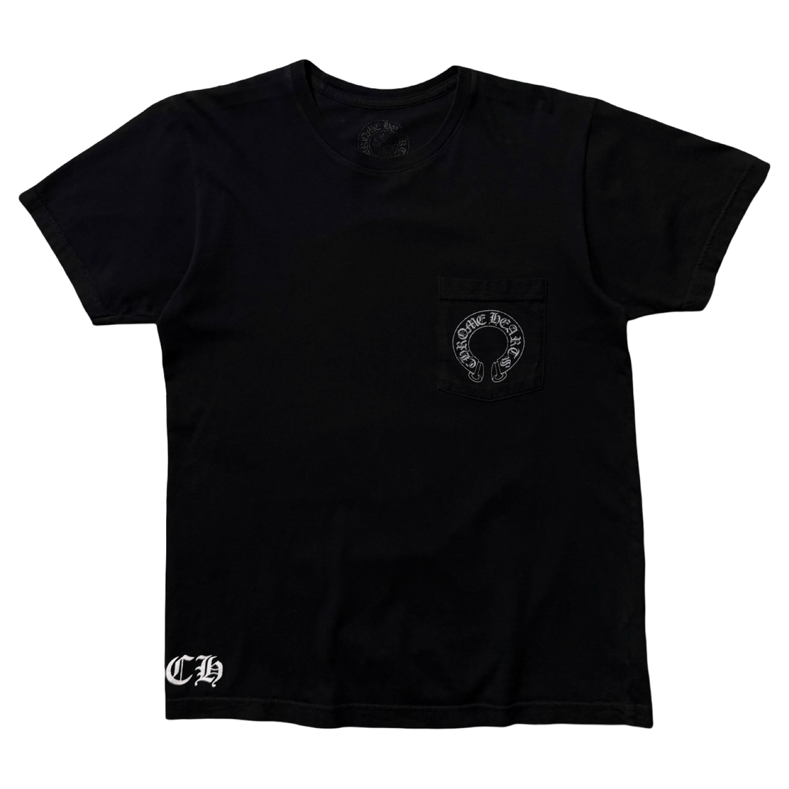 Chrome Hearts Malibu Horseshoe Pocket Tee Black/Silver