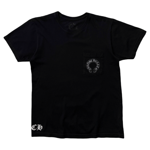 Chrome Hearts Malibu Horseshoe Pocket Tee Black/Silver