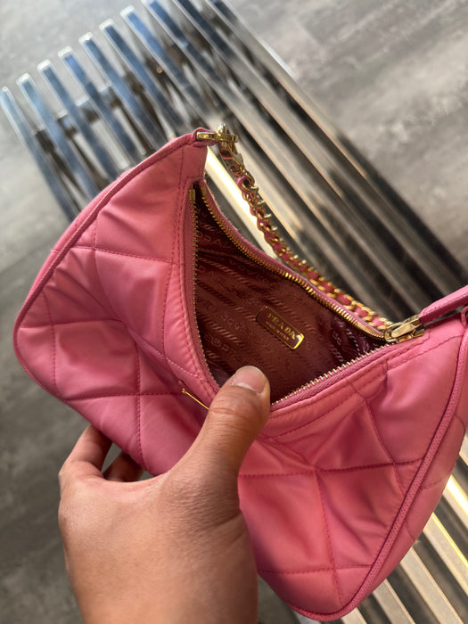 Prada Re-Nylon Chaine Mini Bag Pink | Vitnage Clothing Store Canada