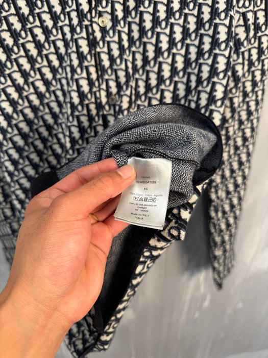 Dior Oblique Overshirt Jacquard Button Up Longsleeve | Vitnage Clothing Store Canada