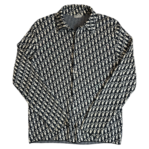Dior Oblique Overshirt Jacquard Button Up Longsleeve | Vintage Clothing Store Canada