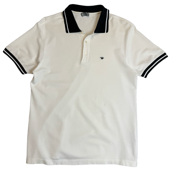 Dior Bee Polo Shirt White