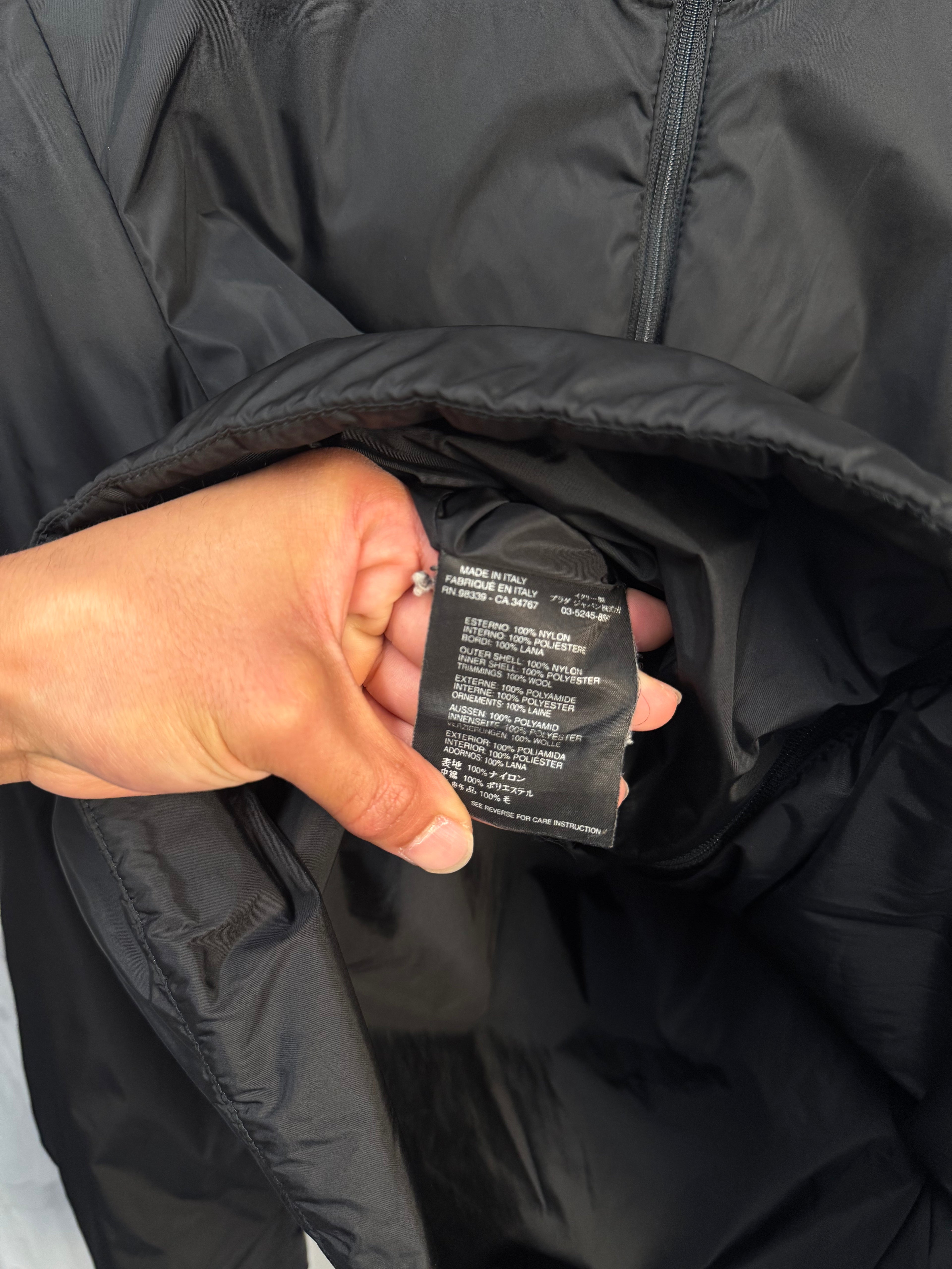Prada Nylon Down Jacket Black