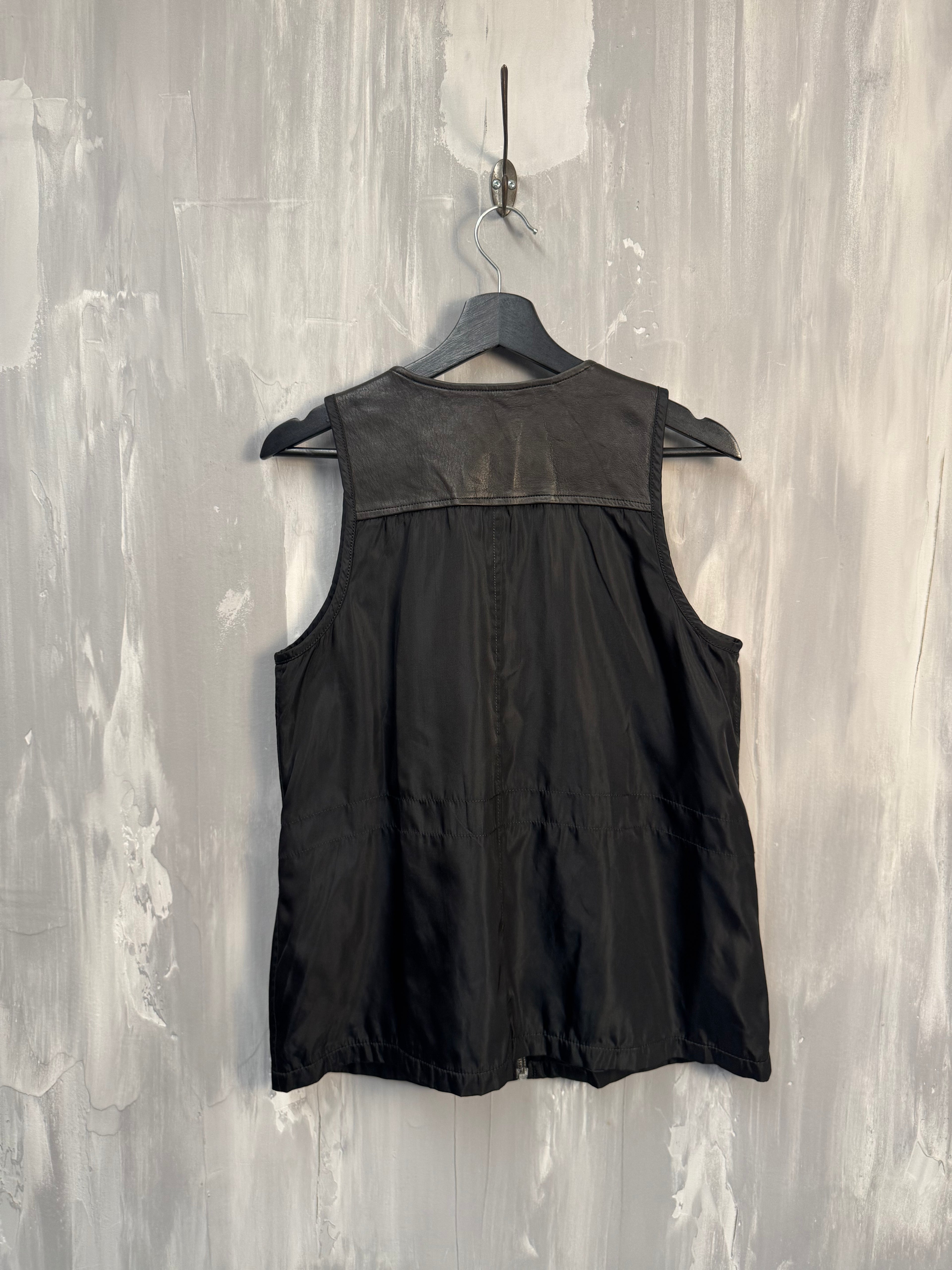 1994 Prada Nylon Multi Pocket Vest Black