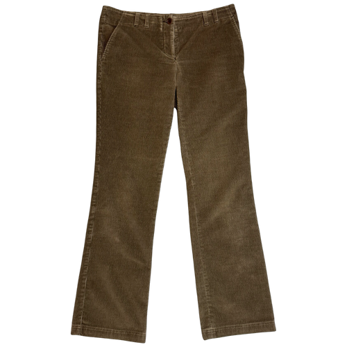 Prada Corduroy Pants Brown | Vintage Clothing Store Canada