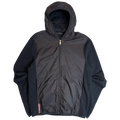 Prada Sport Hooded Windbreaker Black