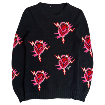 Prada Rose Cashmere Knit Sweater