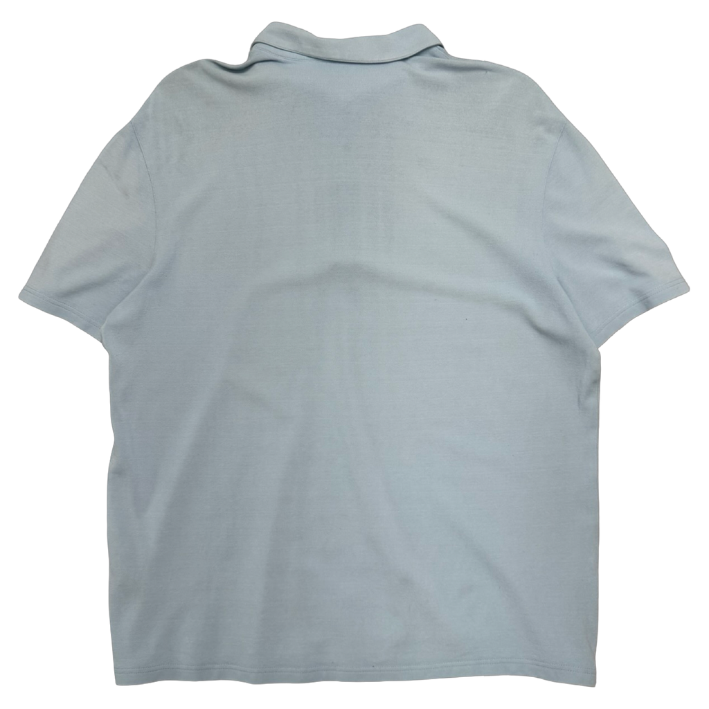 Prada Quarter Zip Polo Shirt Light Blue