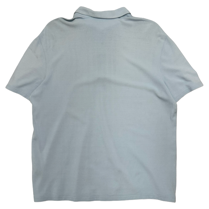 Prada Quarter Zip Polo Shirt Light Blue | Vitnage Clothing Store Canada