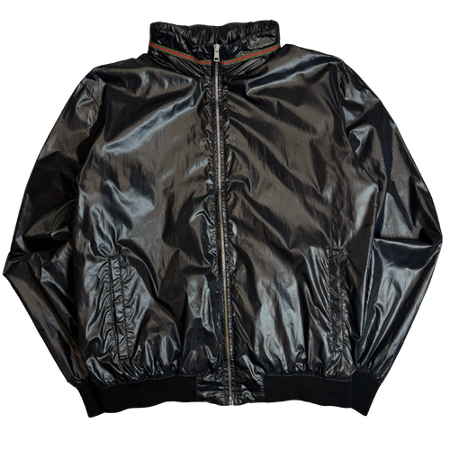 Gucci Tom Ford Bomber Nylon Jacket Black | Vintage Clothing Store Canada