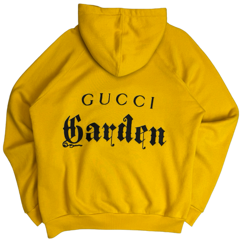 Gucci Garden Hoodie Yellow | Vintage Clothing Store Canada